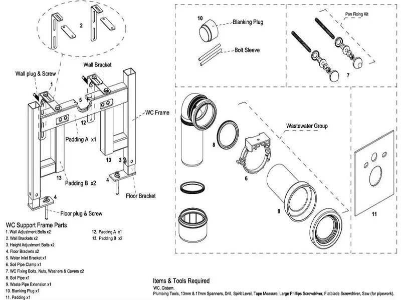 cistern frame cistern frame