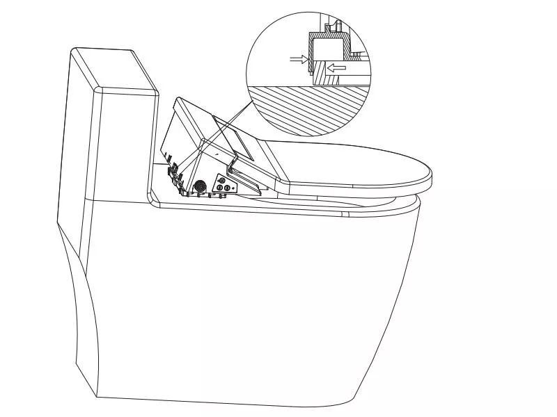 Big wash volume bidet Toilet