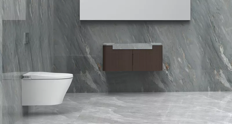 Oceanwell wall hung smart toilet with concealed cistern Oceanwell wall hung smart toilet with concealed cistern